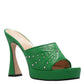 Gucci Green Embellishment Mules - Runway Catalog