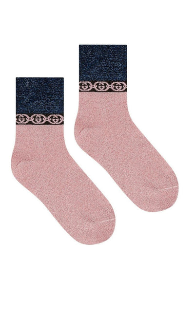 Interlocking G Chain-trimmed Socks Gucci