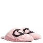 Interlocking G Faux Fur Slippers in Pink Gucci