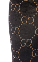 Jacquard Logo Wool Tights Gucci