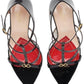 Gucci Jerry Patent Leather Cage Sandals