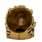 Lion Head Cross Charm Ring Gucci