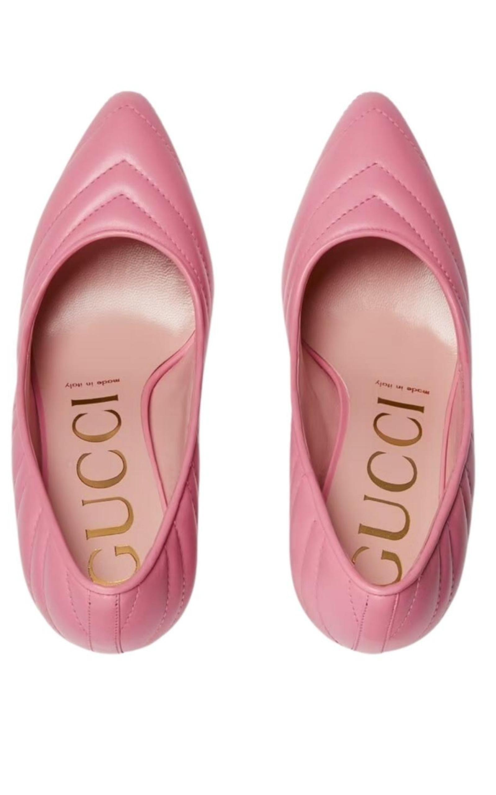 Matelasse Leather Pump Gucci