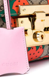 Padlock Gg Strawberry Small Shoulder Bag Gucci