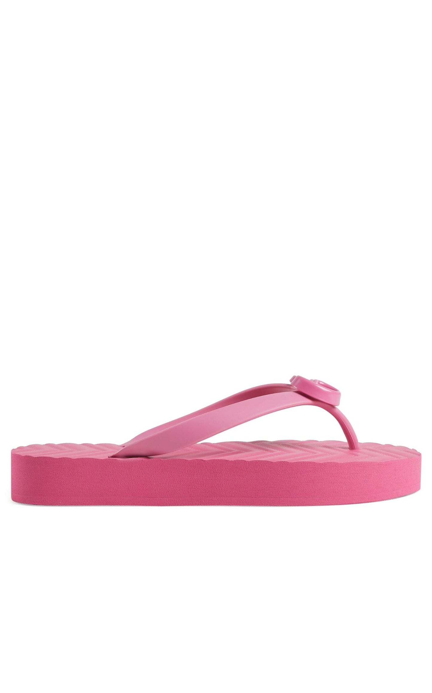 Pascar GG Platform Flip Flop In Pink Gucci