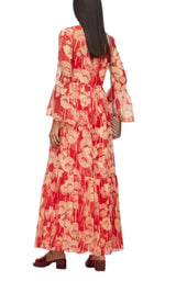 Poppy Silk Organza Maxi Dress Gucci