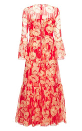 Poppy Silk Organza Maxi Dress Gucci