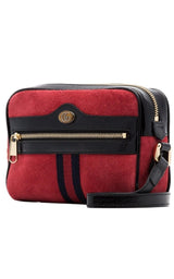 Red Ophidia Suede Mini Bag Gucci