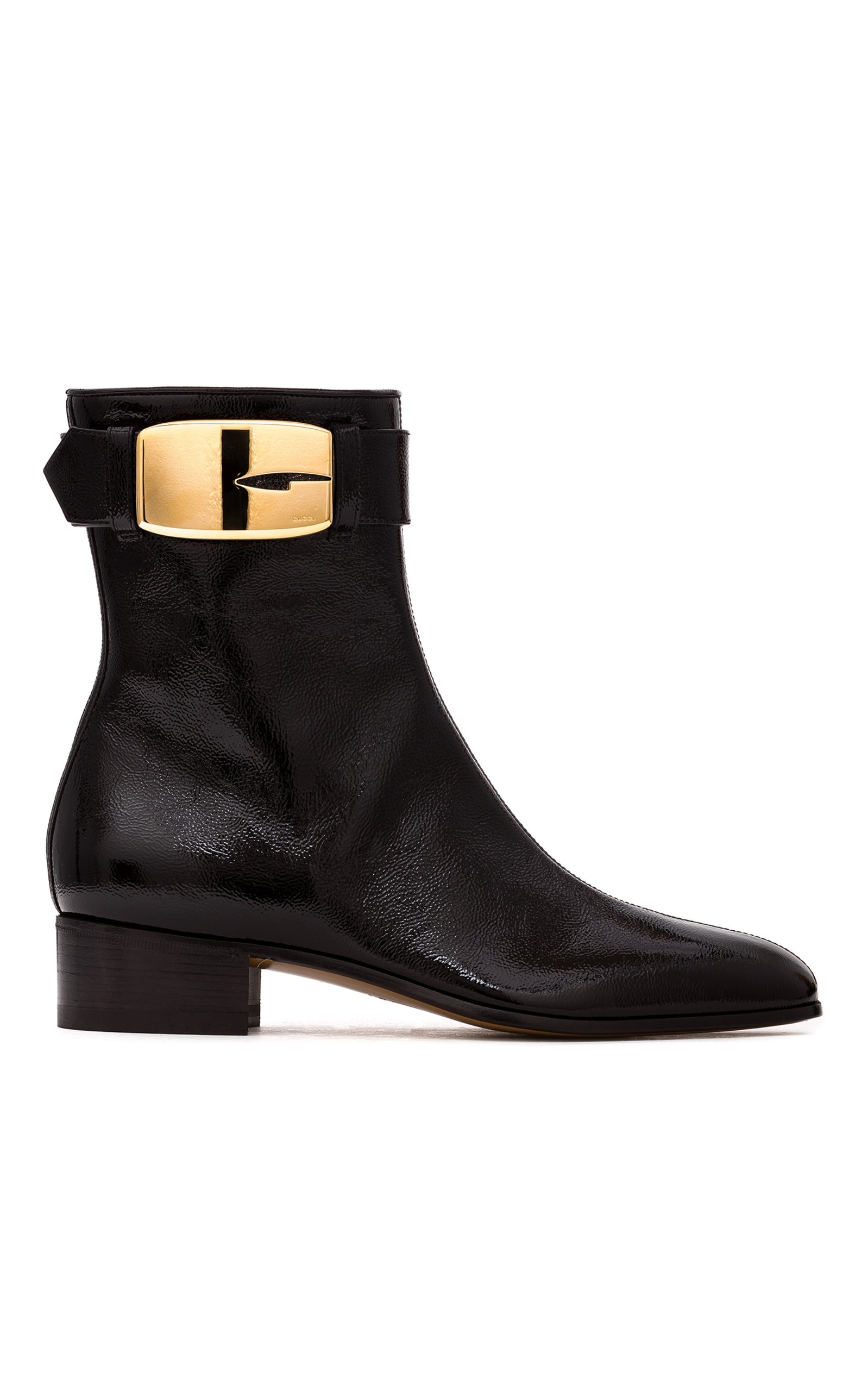 Gucci Retro G 35mm Leather Ankle Boots