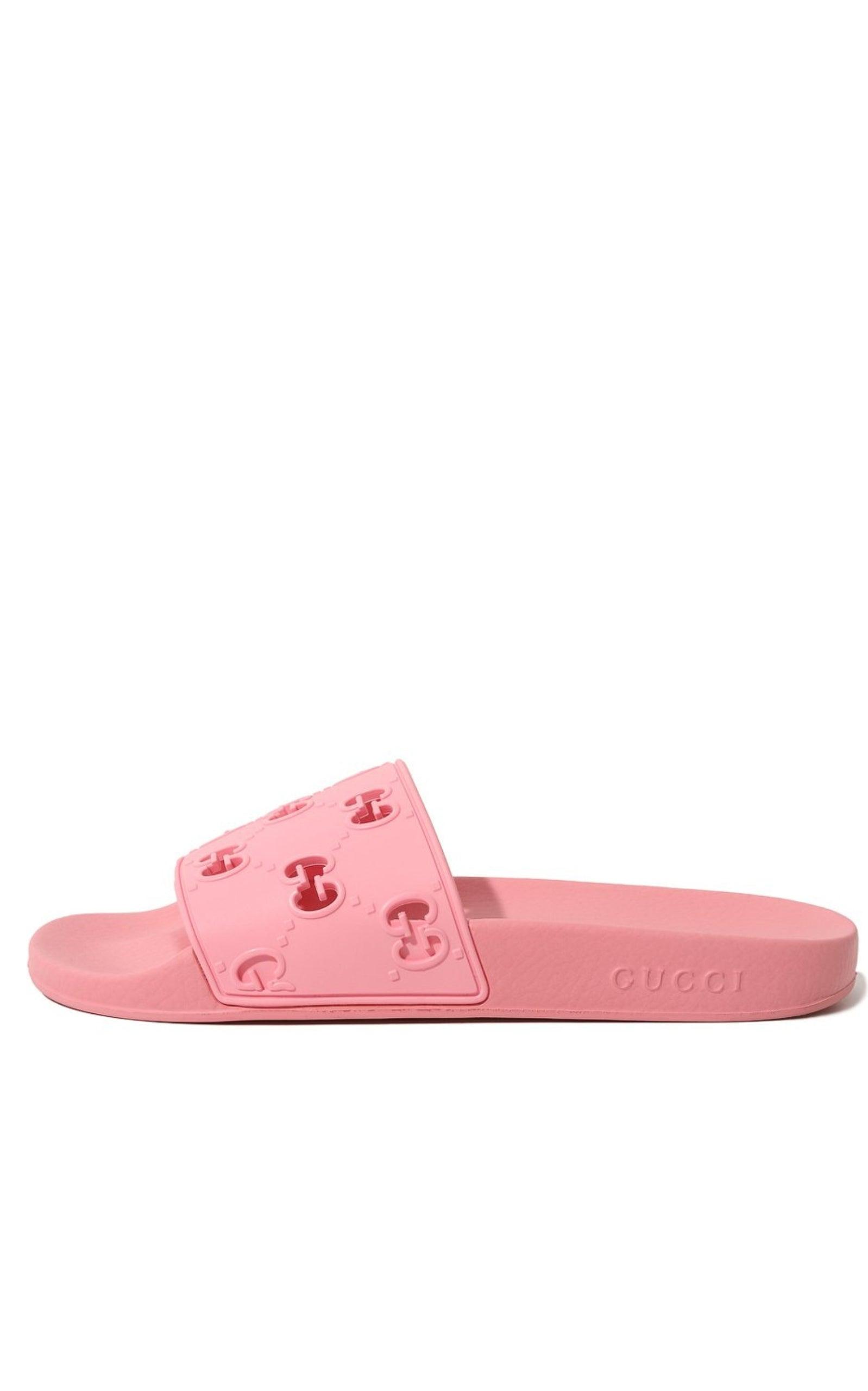 Rose GG Slide Sandal Gucci