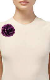 Gucci Silk Flower Brooch