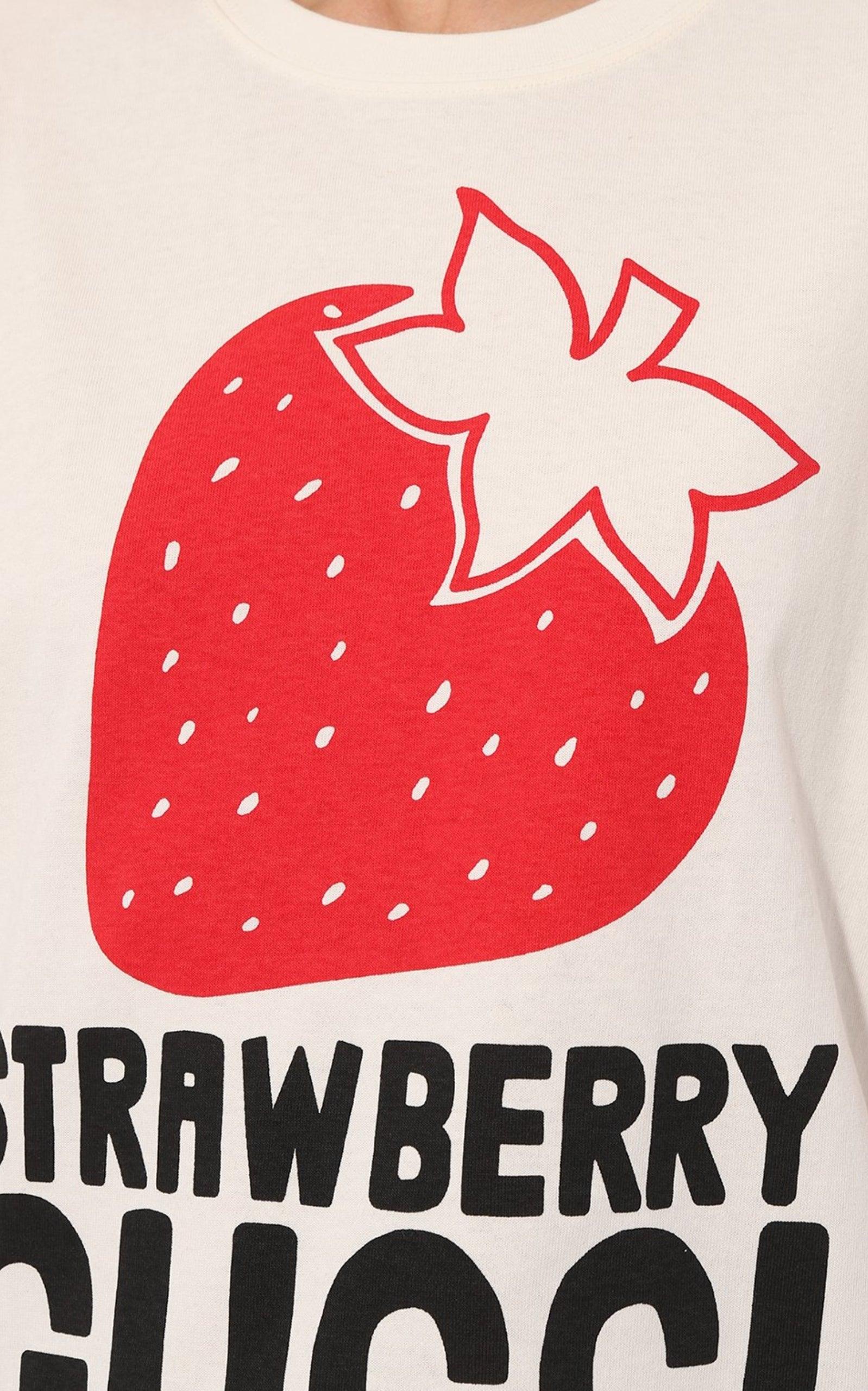 Gucci Strawberry Gucci Organic Cotton T-shirt