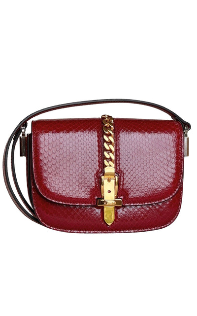 Gucci Sylvie 1969 Python Mini Shoulder Bag - Runway Catalog