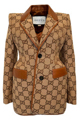 Gucci The Hacker Project Maxi GG Hourglass jacket - Runway Catalog