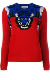 Tiger Knit Sweater Jumper Gucci