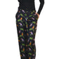 Toucan Print Pyjama Silk Pants Gucci