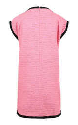 Wool Blend Pink Shift Dress Gucci