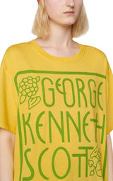 X Ken Scott-Print Cotton T-Shirt Gucci