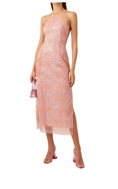 Jacquemus La Robe Lavandou Chiffon Midi Dress