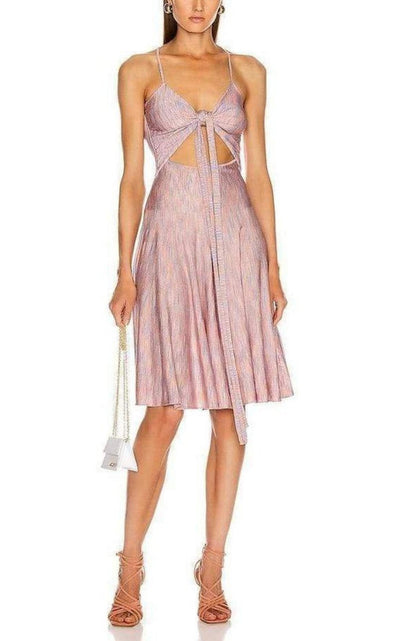 Pink Monaco Wrap Dress Jacquemus