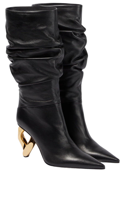 Chain Leather Heeled Boots JW Anderson