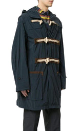 Kolor Blue Oversized Duffle Coat Kolor