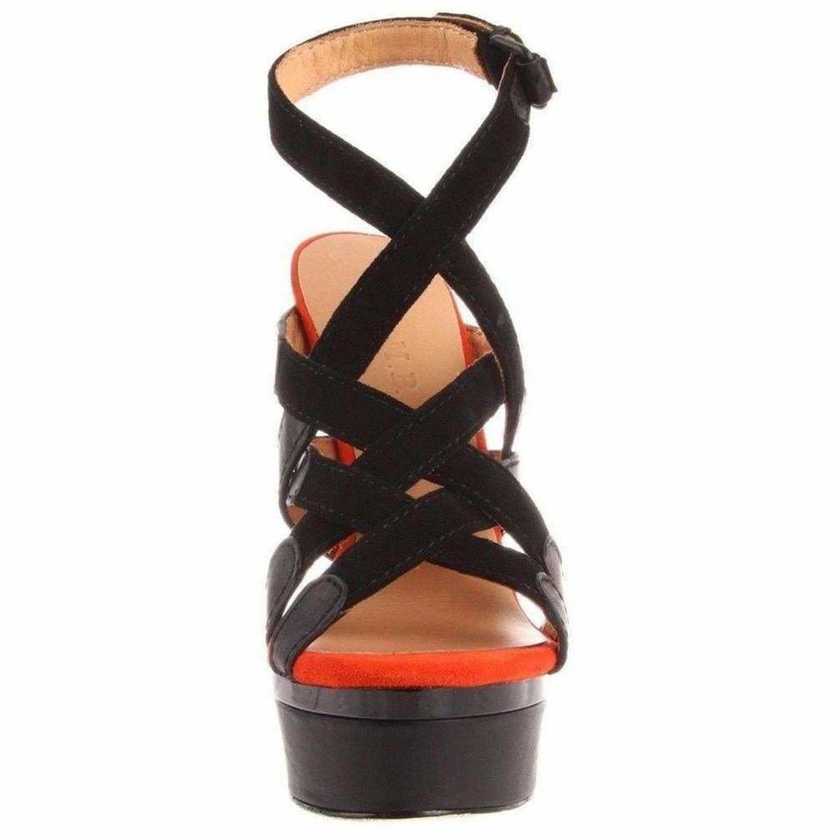 L.A.M.B. L.A.M.B. Elegant 'Imoden' Black High Heel Caged Sandals