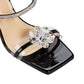 Crystal-Embellished Patent Leather Slingback Sandals MACH & MACH