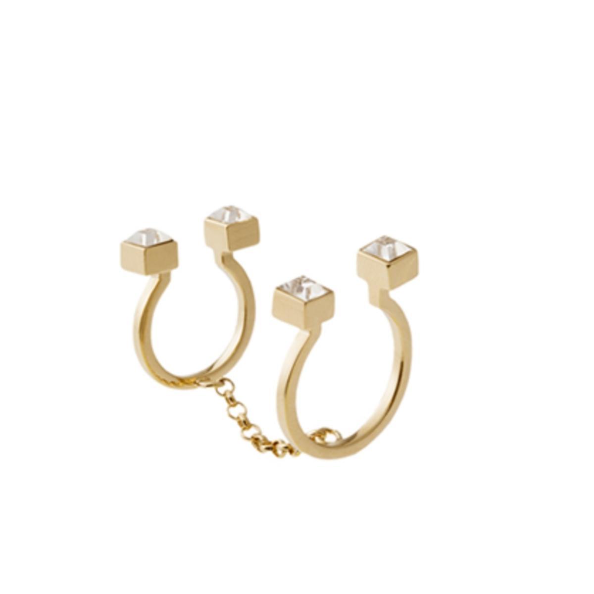 May Moma Gold Fay Carre Double RIng