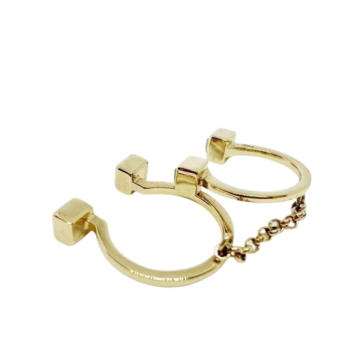 May Moma Gold Fay Carre Double RIng