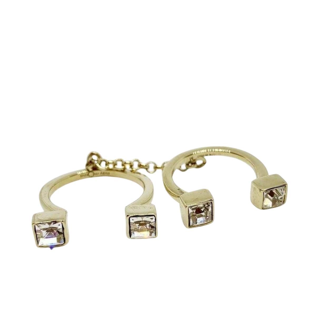 May Moma Gold Fay Carre Double RIng