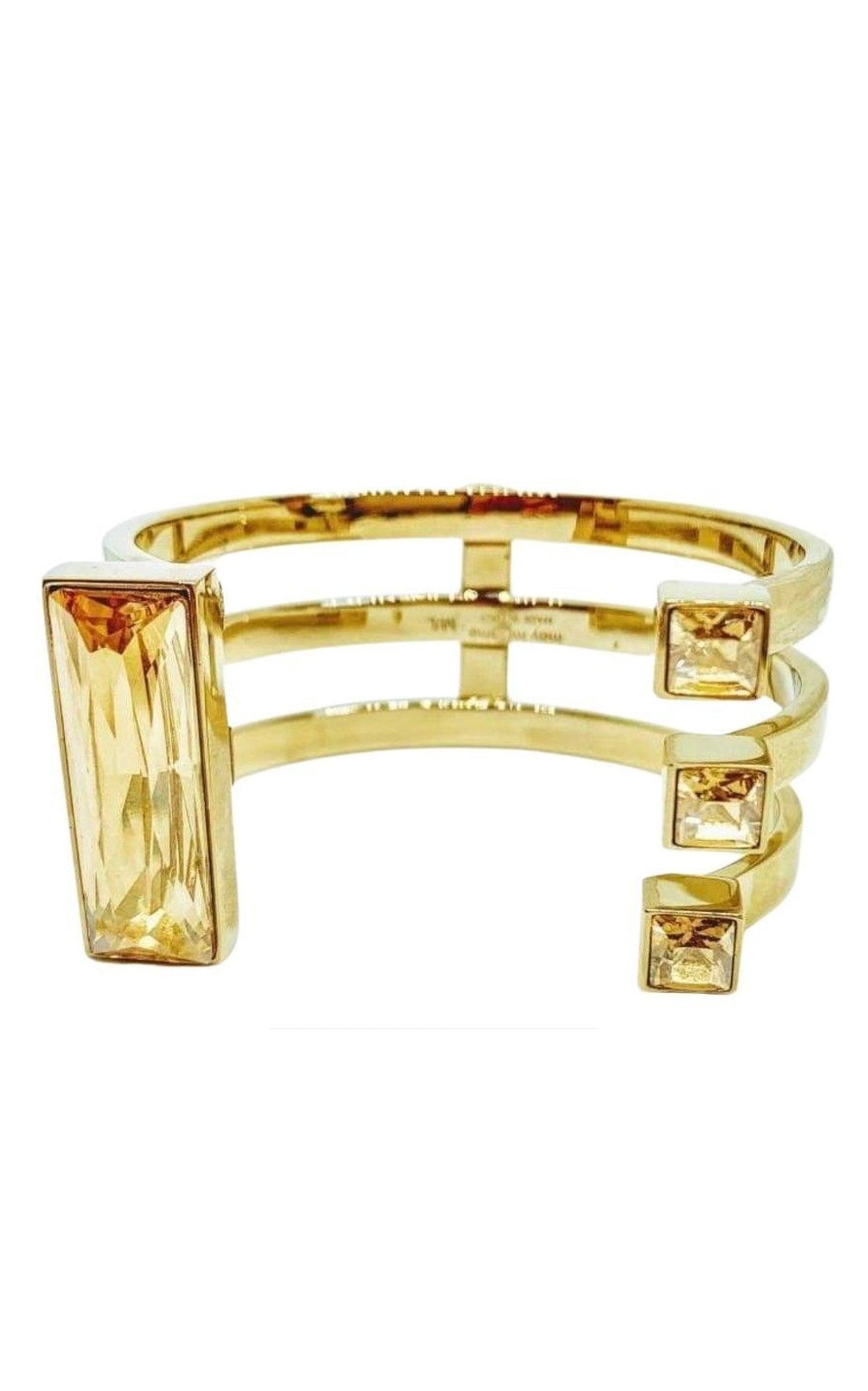 Gold Fay Crystal Baguette Bracelet May Moma