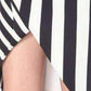 Striped Stretch Crepe Skirt Mugler