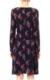 Floral Print Silk Dress Nina Ricci