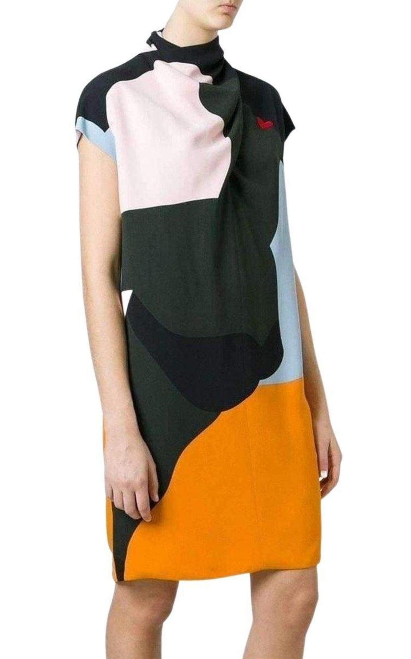 Multicolour silk dress Nina Ricci