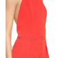 Red Open Back Sleeveless Silk Jumpsuit Nina Ricci