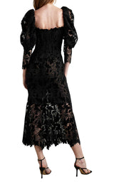 Oscar de la Renta Guipure Lace Midi dress - Runway Catalog