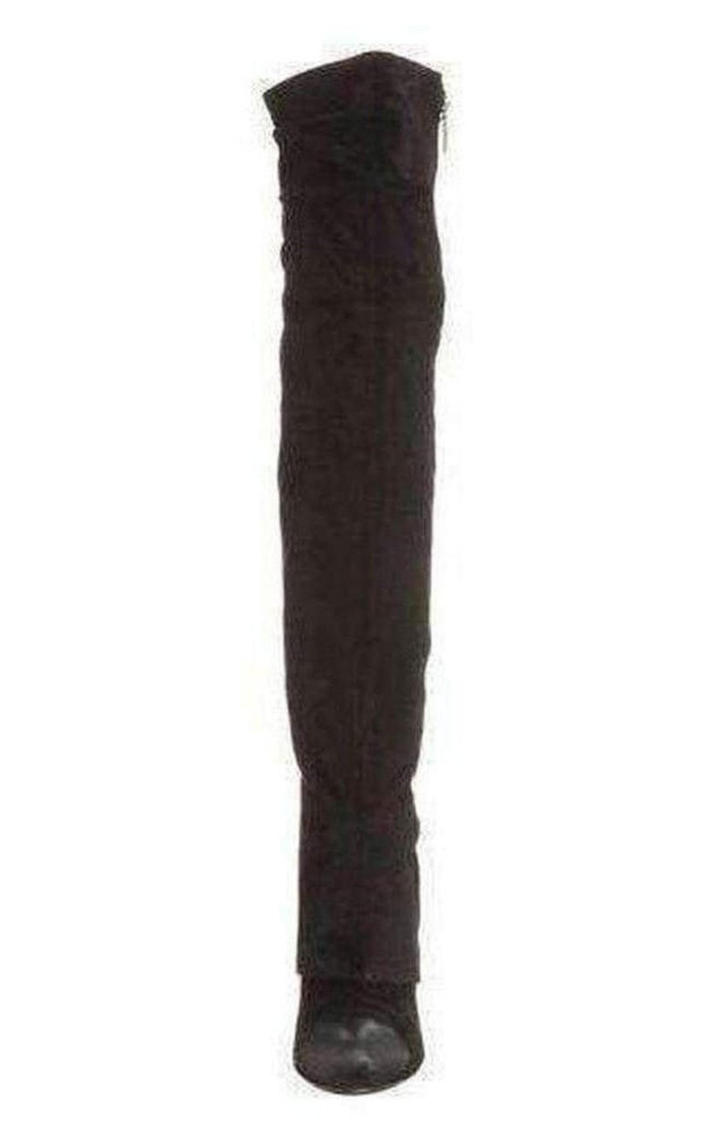  Latitude FemmeOver-the-knee Black Suede Boots - Runway Catalog