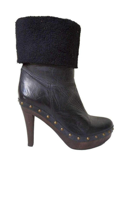 Black Leather Boots Paloma Barcelo