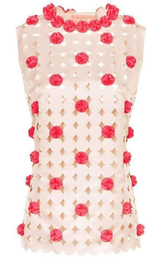 Blush Pink Laser-Cut Top Paskal