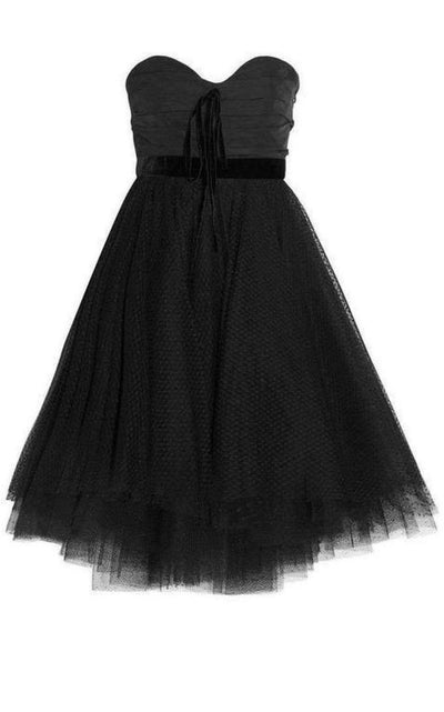 Faille and Swiss Dot Tulle Dress Philosophy Di Lorenzo Serafini