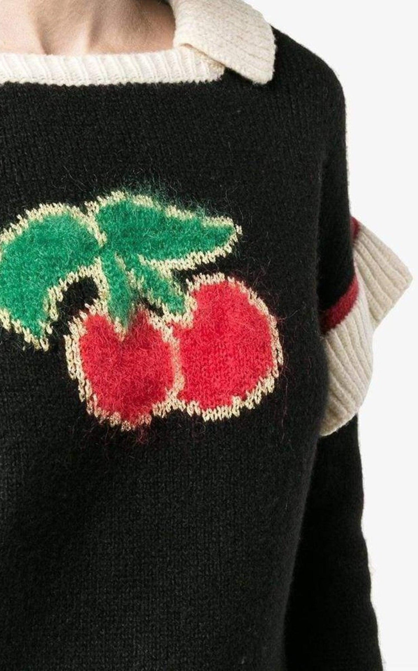 Wool Blend Cherry Sweater Philosophy Di Lorenzo Serafini