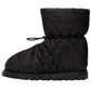 Black Quilted Nylon Drawstring Ankle Boots Prada