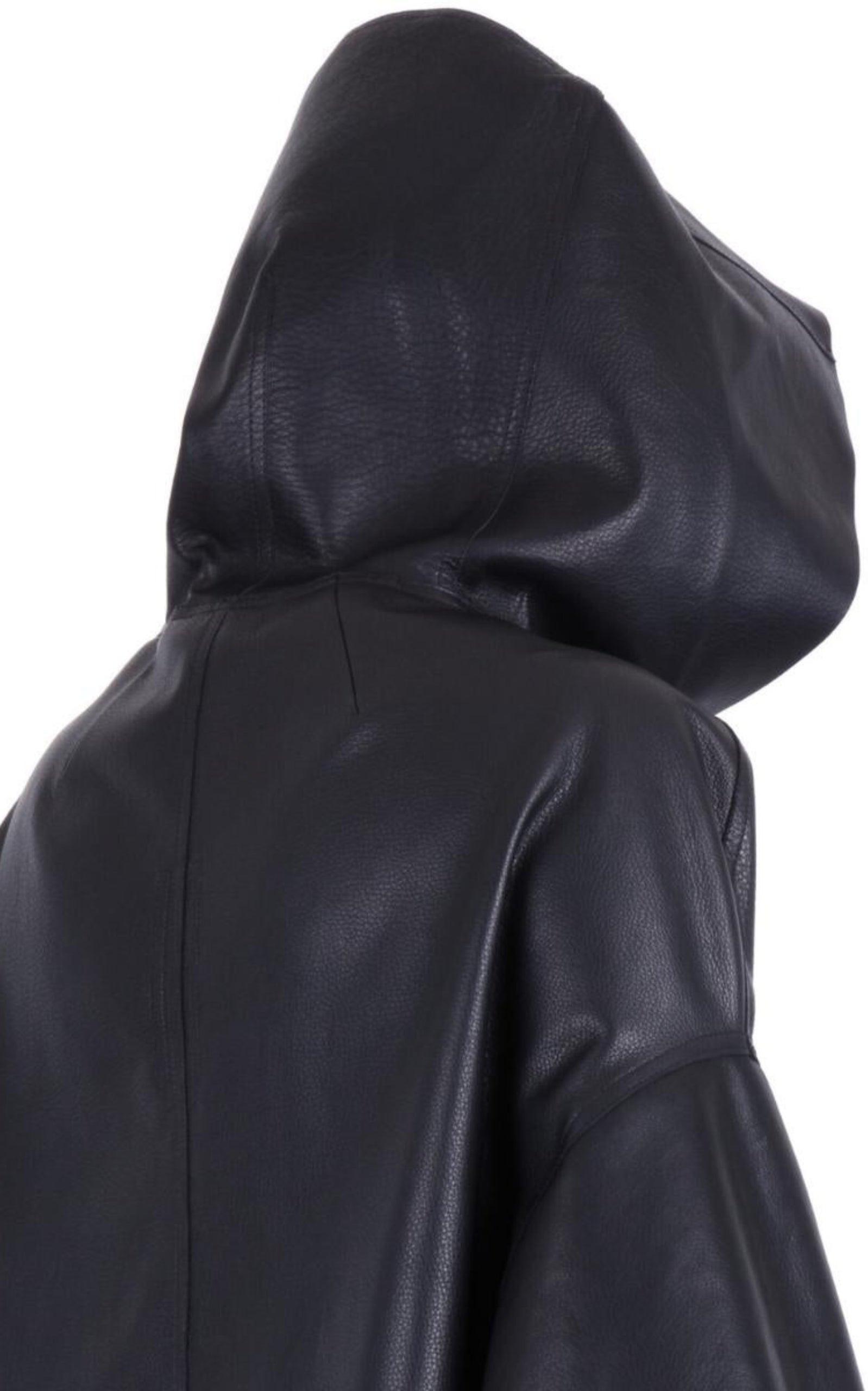 Black Peter Leather Jacket Rick Owens