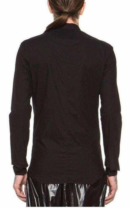 Plinth Black Cowl Shirt Rick Owens