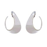 Robert Lee Morris Silver Crescent Clip Hoop Earrings Robert Lee Morris