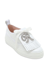 Call Me Vivier Leather Jewel Sneakers Roger Vivier