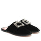 Roger Vivier Hotel Vivier Crystal-buckle Velvet Slippers