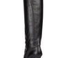 Kid Knee High Leather Boots Saint Laurent