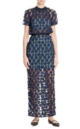 Overlay Lace Maxi Dress Self-Portrait